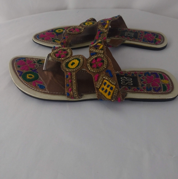 ECS Pink/multi Print Sandal - Picture 6 of 9